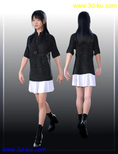 dForce Late Spring Outfit for Genesis 8 Female模型的图片4