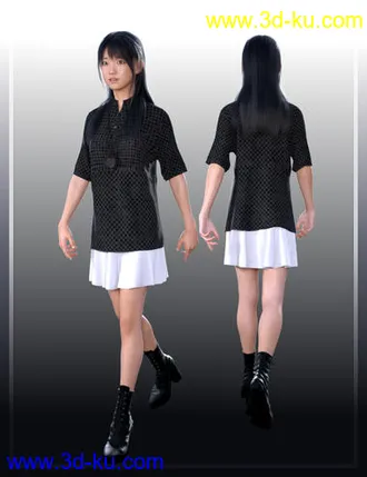 3D打印模型dForce Late Spring Outfit for Genesis 8 Female的图片