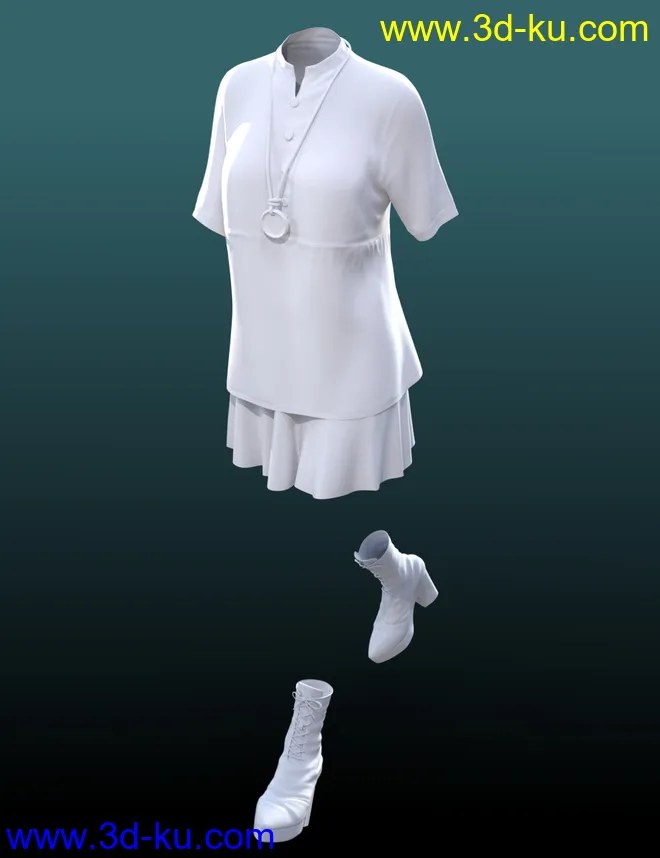 dForce Late Spring Outfit for Genesis 8 Female模型的图片7