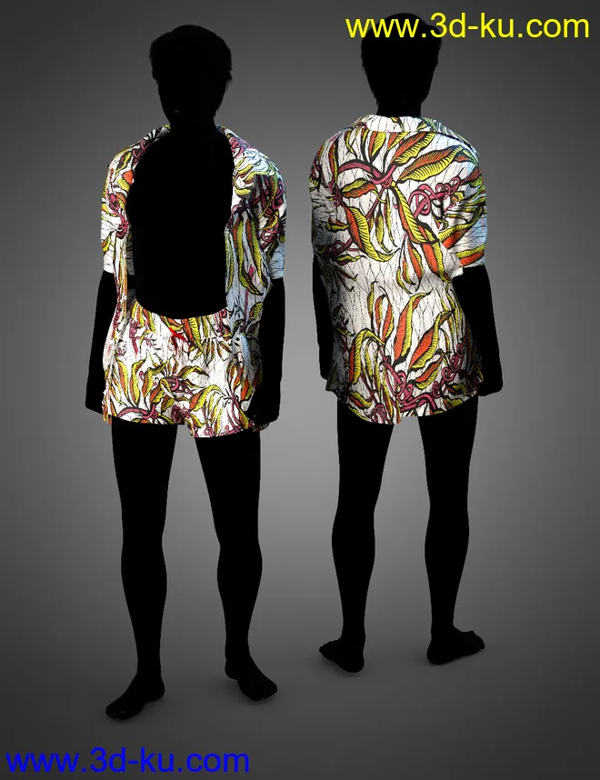 dForce LavieByCk Summer Essentials Swimsuits for Genesis 8模型的图片5