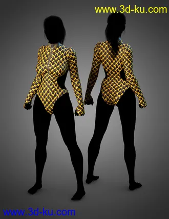 3D打印模型dForce LavieByCk Summer Essentials Swimsuits for Genesis 8的图片