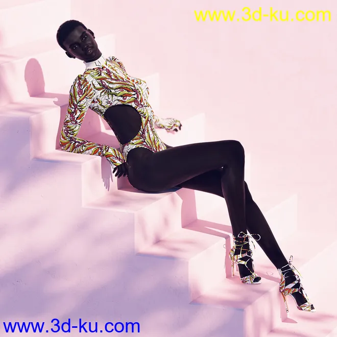 dForce LavieByCk Summer Essentials Swimsuits for Genesis 8模型的图片12