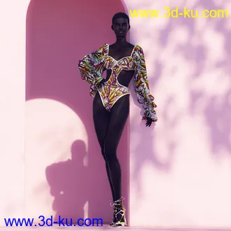 3D打印模型dForce LavieByCk Summer Essentials Swimsuits for Genesis 8的图片