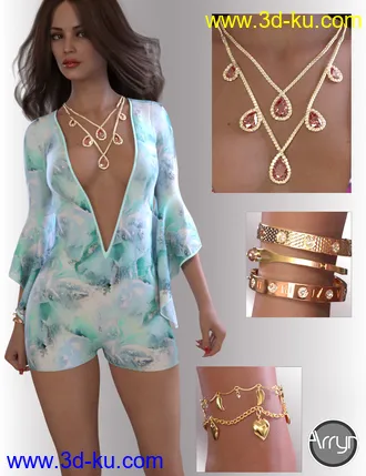 3D打印模型dForce Lea Homewear Outfit for Genesis 8.1 Females的图片