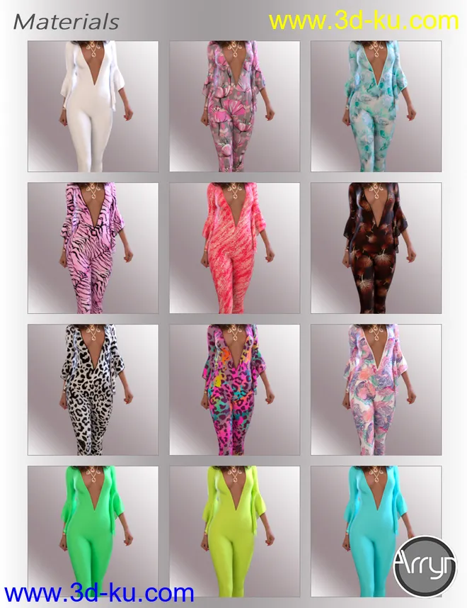 dForce Lea Homewear Outfit for Genesis 8.1 Females模型的图片5