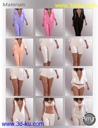 3D打印模型dForce Lea Homewear Outfit for Genesis 8.1 Females的图片