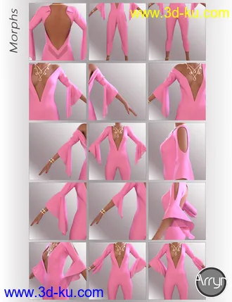 3D打印模型dForce Lea Homewear Outfit for Genesis 8.1 Females的图片