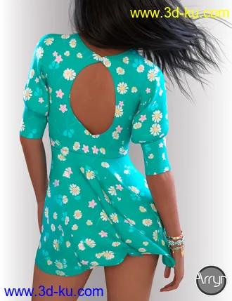 3D打印模型dForce Lexi Holiday Outfit for Genesis 8 Female(s)的图片