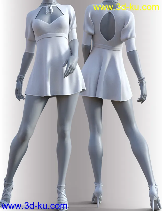 dForce Lexi Holiday Outfit for Genesis 8 Female(s)模型的图片8