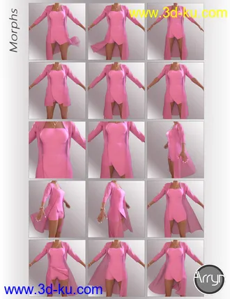 3D打印模型dForce Libby Holiday Outfit for Genesis 8 Females的图片