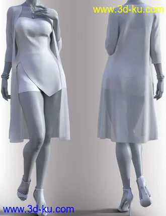 3D打印模型dForce Libby Holiday Outfit for Genesis 8 Females的图片