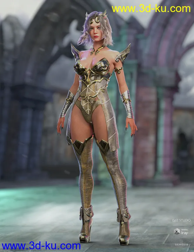 dForce Lightning Archer Iray Texture Set模型的图片3