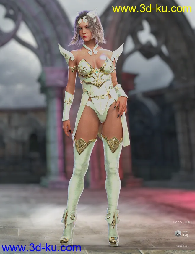 dForce Lightning Archer Iray Texture Set模型的图片4