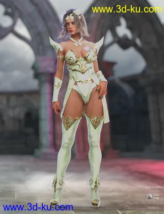 3D打印模型dForce Lightning Archer Iray Texture Set的图片