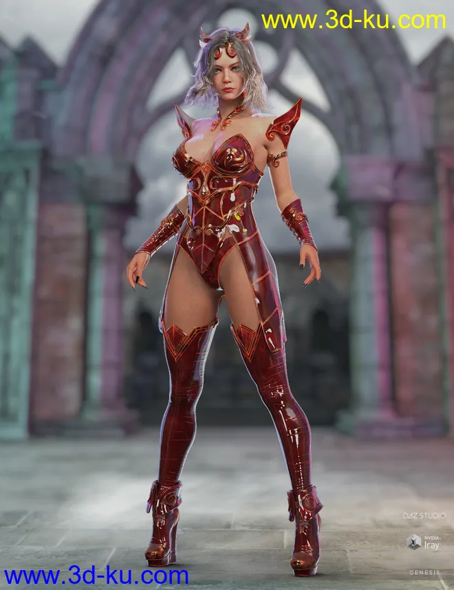 dForce Lightning Archer Iray Texture Set模型的图片6