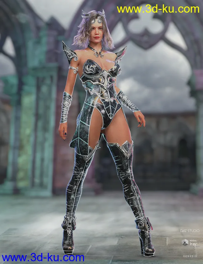 dForce Lightning Archer Iray Texture Set模型的图片7