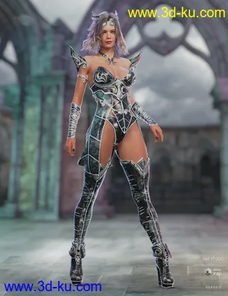 3D打印模型dForce Lightning Archer Iray Texture Set的图片