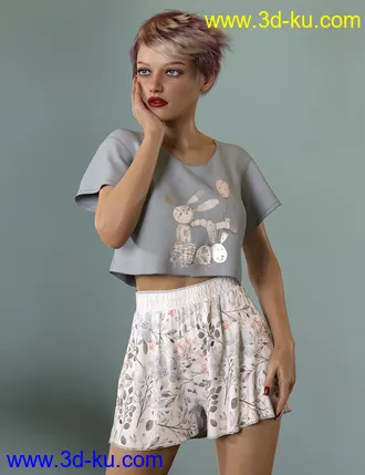 3D打印模型dForce Lily Outfit for Genesis 8 Female的图片