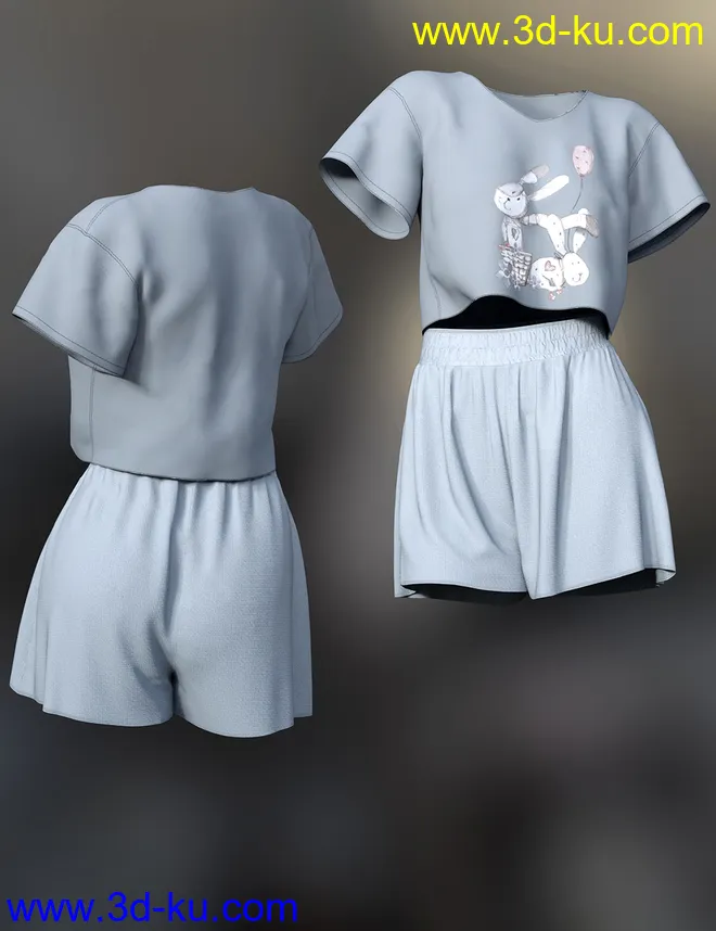 dForce Lily Outfit for Genesis 8 Female模型的图片4