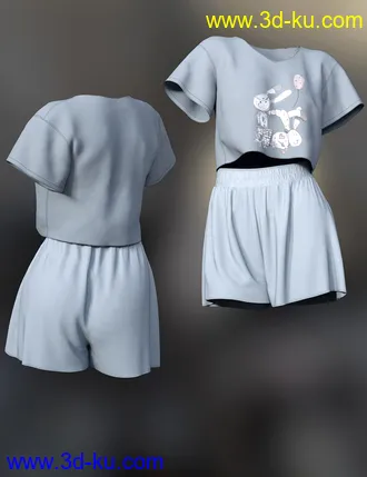 3D打印模型dForce Lily Outfit for Genesis 8 Female的图片