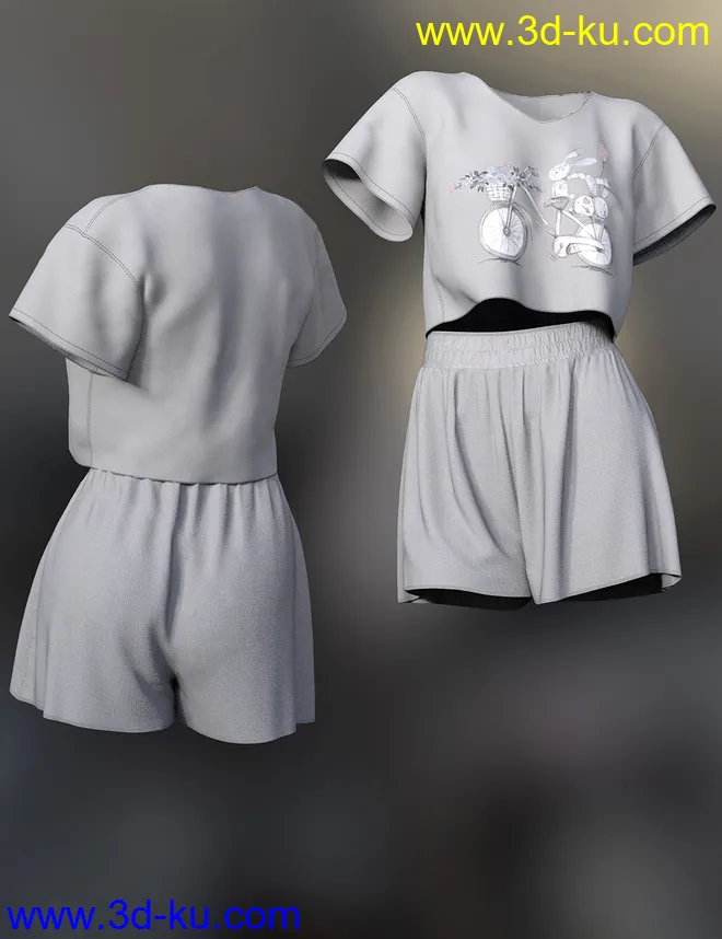 dForce Lily Outfit for Genesis 8 Female模型的图片5