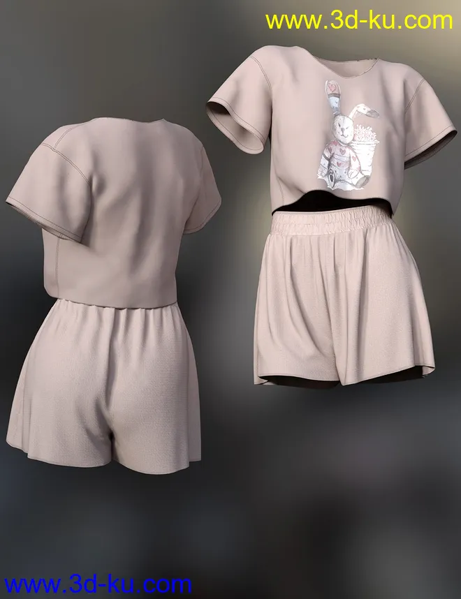 dForce Lily Outfit for Genesis 8 Female模型的图片8