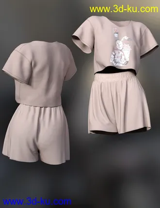 3D打印模型dForce Lily Outfit for Genesis 8 Female的图片