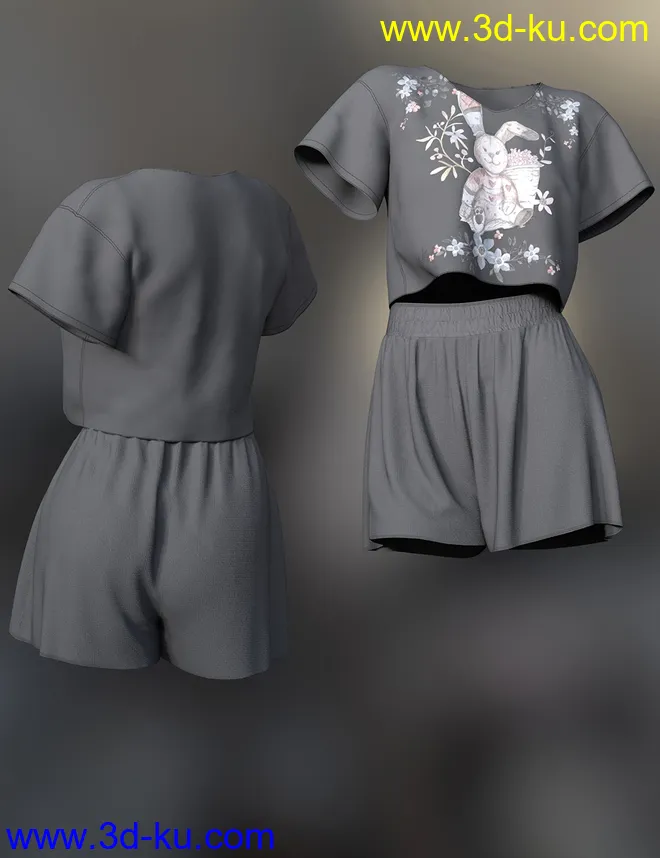 dForce Lily Outfit for Genesis 8 Female模型的图片9