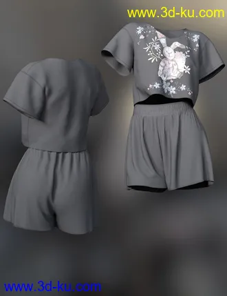 3D打印模型dForce Lily Outfit for Genesis 8 Female的图片