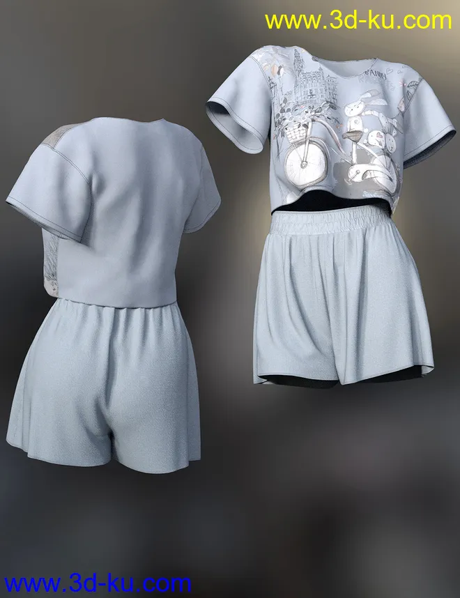 dForce Lily Outfit for Genesis 8 Female模型的图片10