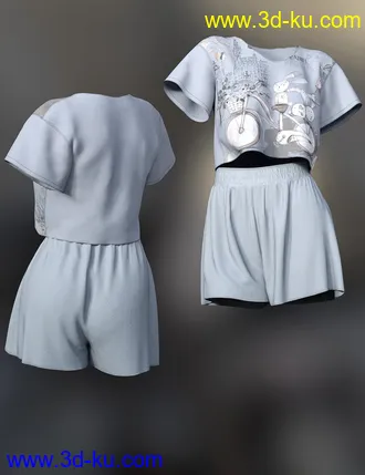 3D打印模型dForce Lily Outfit for Genesis 8 Female的图片