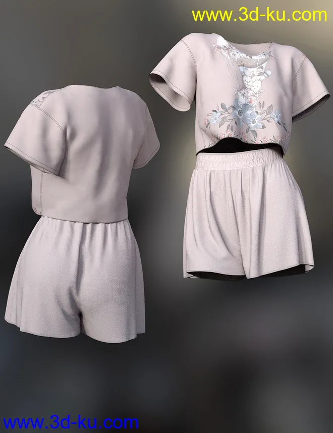 dForce Lily Outfit for Genesis 8 Female模型的图片11