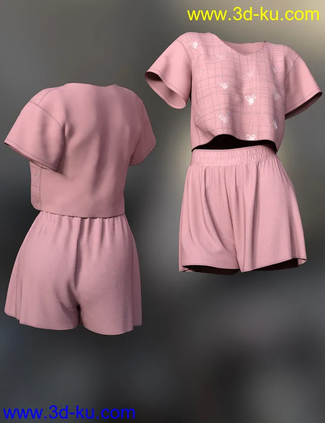 dForce Lily Outfit for Genesis 8 Female模型的图片12