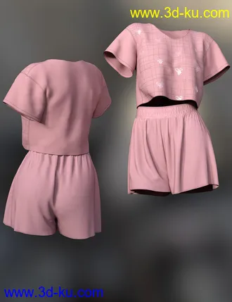 3D打印模型dForce Lily Outfit for Genesis 8 Female的图片