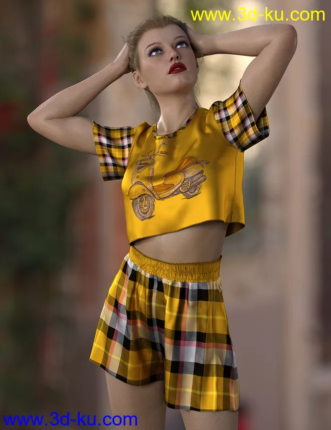 dForce Lily Outfit Texture Expansion模型的图片1