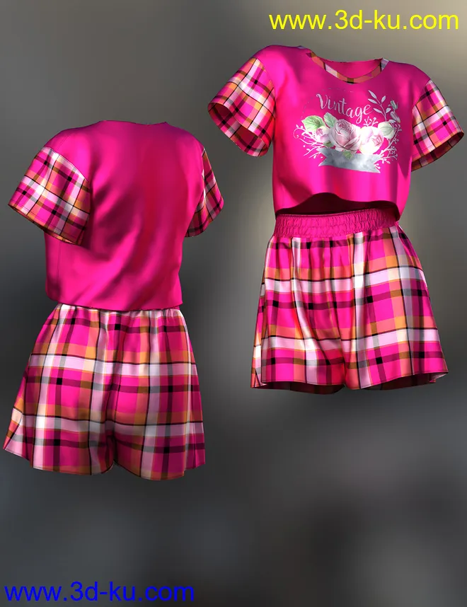dForce Lily Outfit Texture Expansion模型的图片3