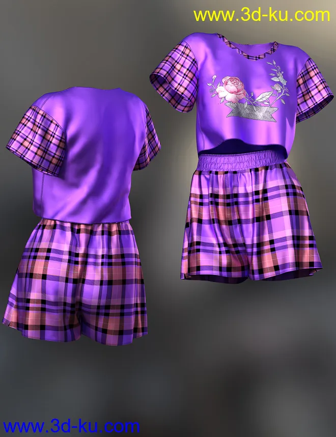 dForce Lily Outfit Texture Expansion模型的图片4