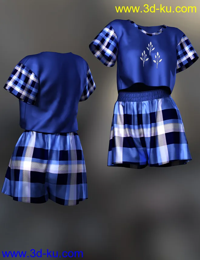 dForce Lily Outfit Texture Expansion模型的图片5