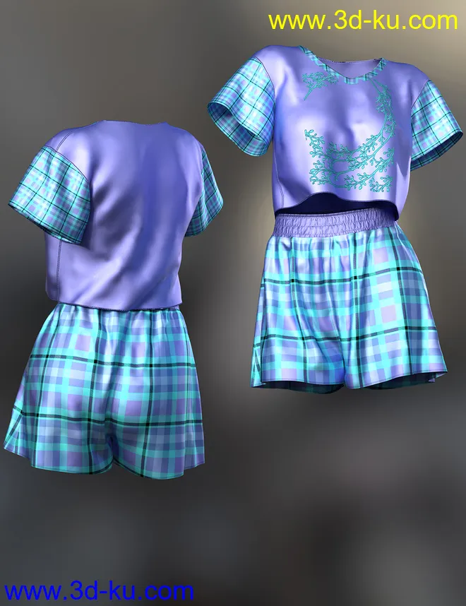 dForce Lily Outfit Texture Expansion模型的图片6