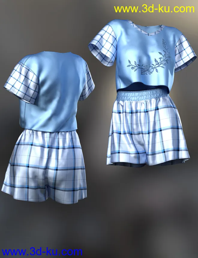 dForce Lily Outfit Texture Expansion模型的图片7