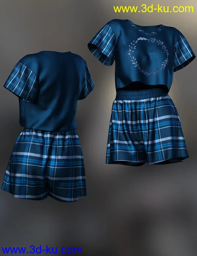 dForce Lily Outfit Texture Expansion模型的图片8