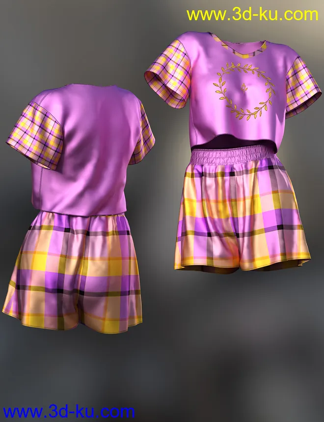 dForce Lily Outfit Texture Expansion模型的图片10