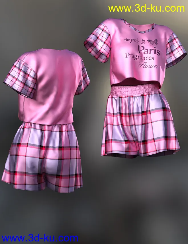 dForce Lily Outfit Texture Expansion模型的图片11