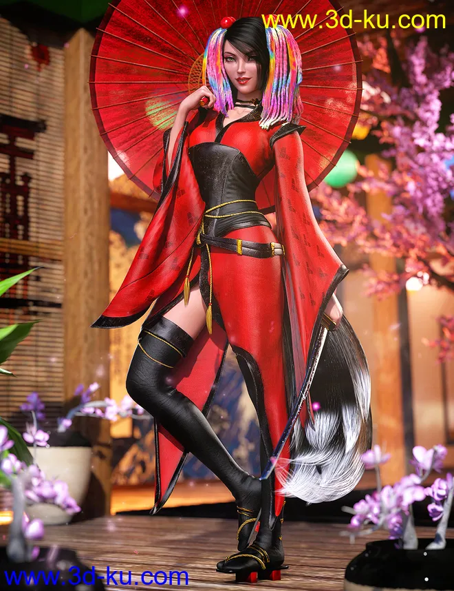 dForce Maho Outfit for Genesis 8.1 Female模型的图片1