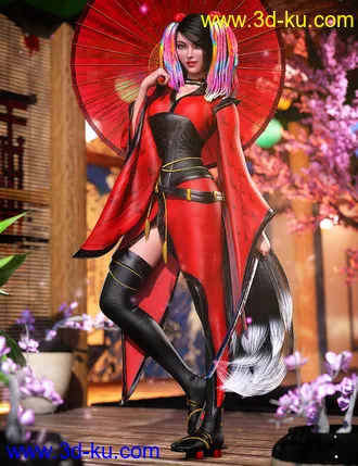 3D打印模型dForce Maho Outfit for Genesis 8.1 Female的图片