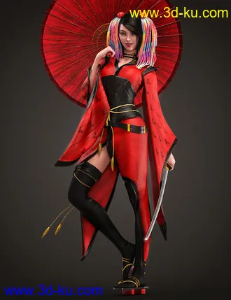 3D打印模型dForce Maho Outfit for Genesis 8.1 Female的图片