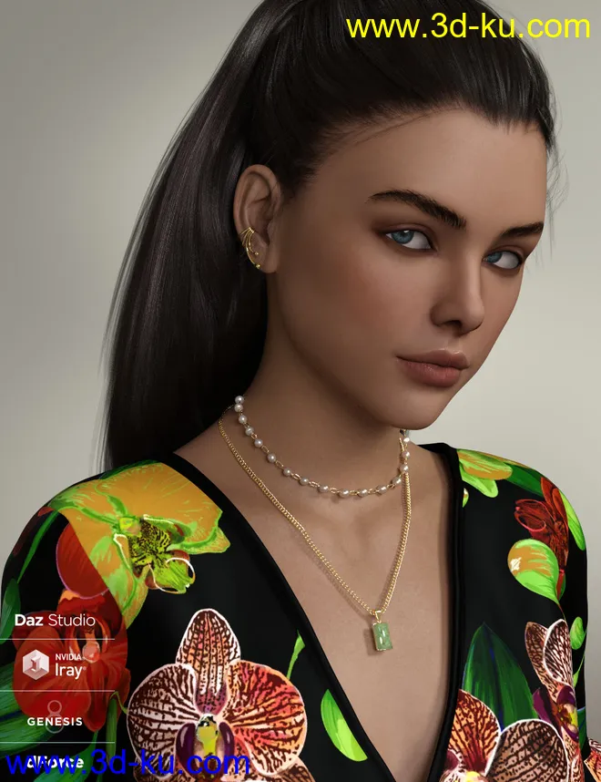 dForce Maia Outfit for Genesis 8 and 8.1 Females模型的图片9