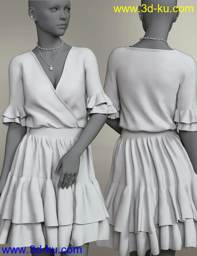 dForce Maia Outfit for Genesis 8 and 8.1 Females模型的图片10