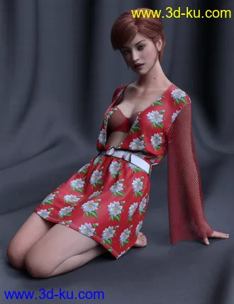 3D打印模型dForce Malibu Heat Fever Outfit Textures的图片