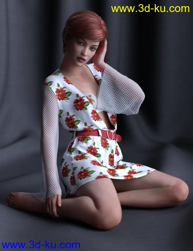 dForce Malibu Heat Fever Outfit Textures模型的图片5